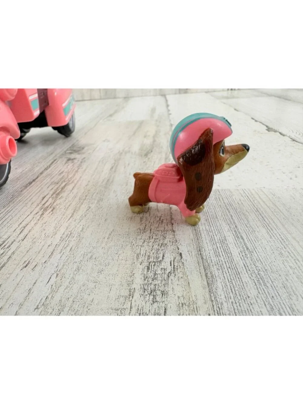 Paw Patrol Liberty Dachshund Action Figure With Motorcycle